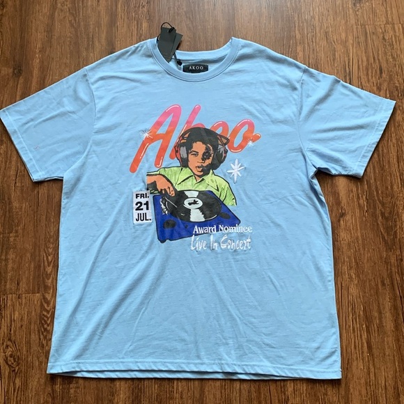 Akoo Men’s Nominee Tee Blue Size 2XL NWT - Picture 1 of 7